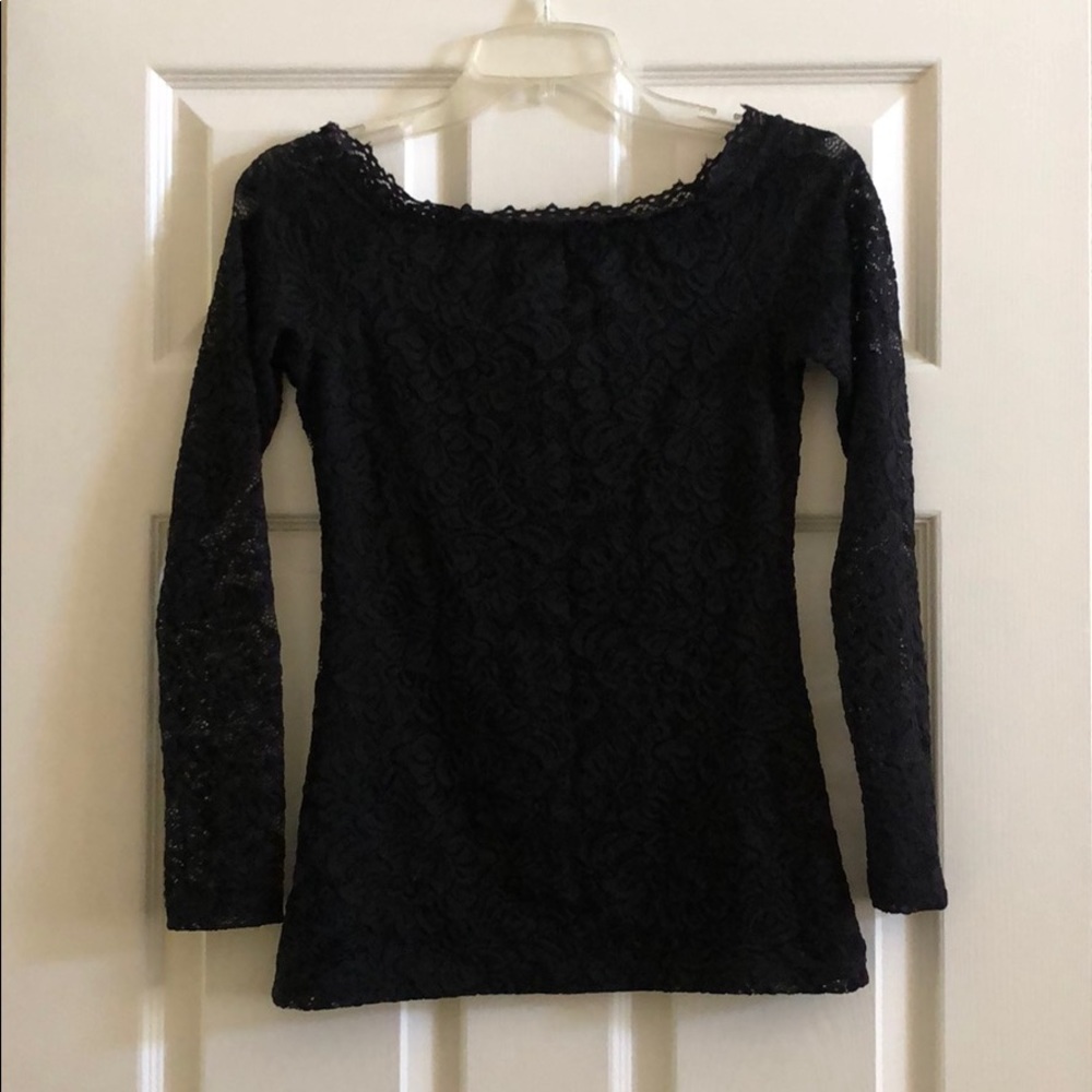 Black lace top
